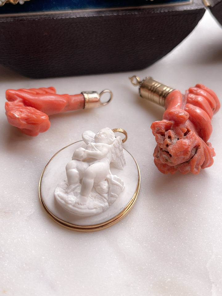 White Lava Cupid in 14k