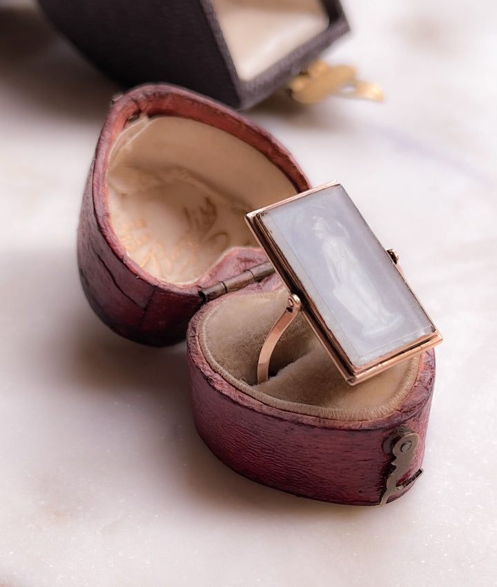 Rare Early 19th C Flip Ring of Minerva