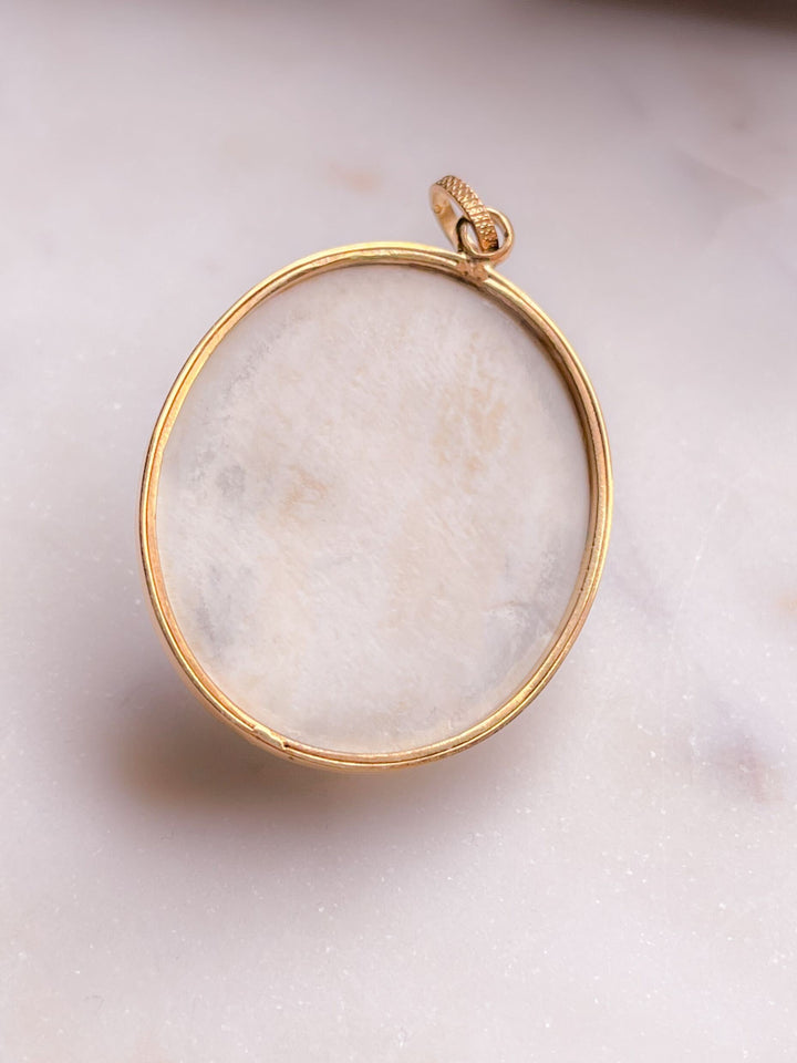 White Lava Cupid in 14k