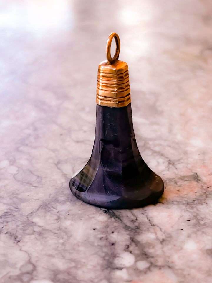 Outrageous Georgian 15k Topped "Marble" Fob