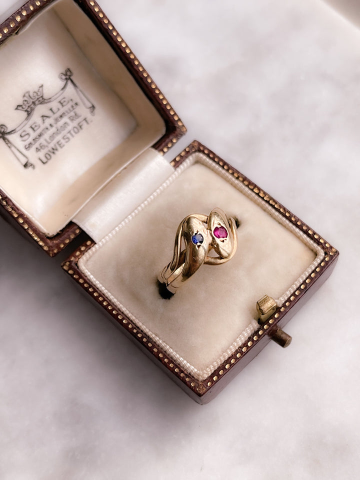 Stunning Victorian Double Snake Ring
