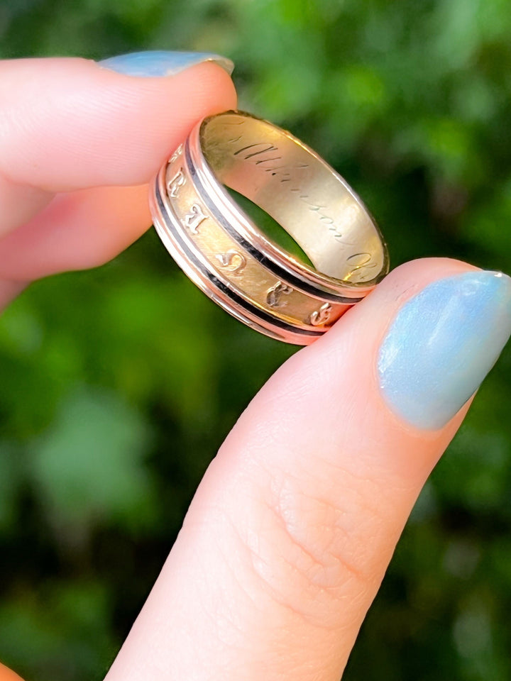 18k Memorial Ring Commemorating Thomas Atkinson, obt 1813