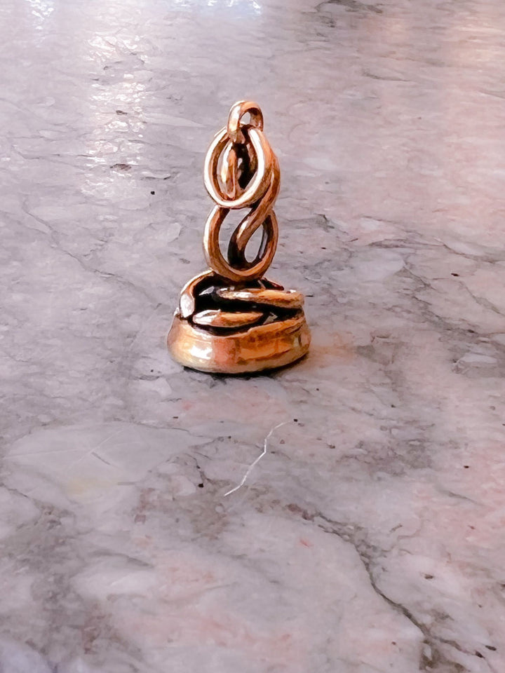 Superb Small Scale 18k Bloodstone Fob