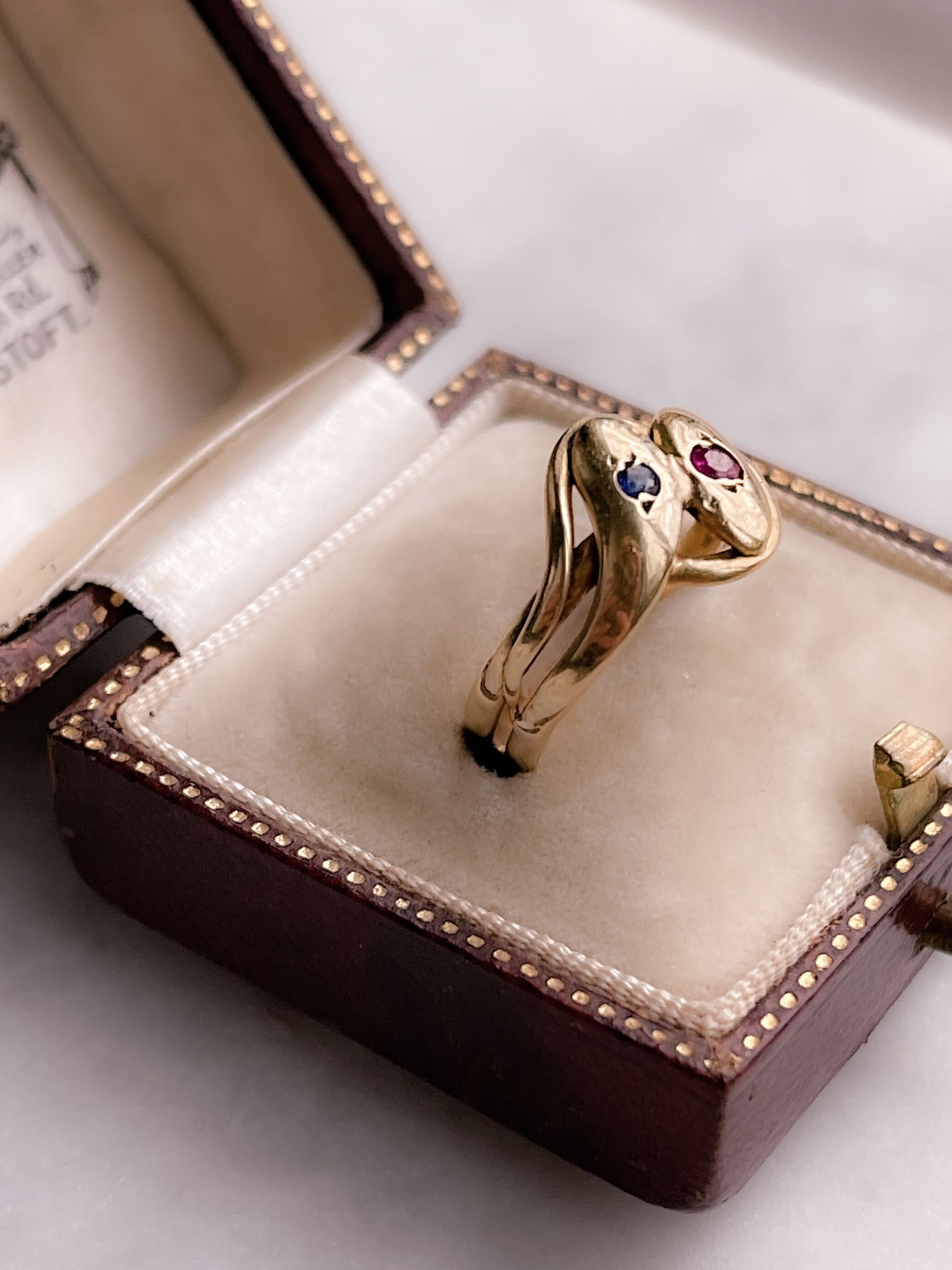 Stunning Victorian Double Snake Ring