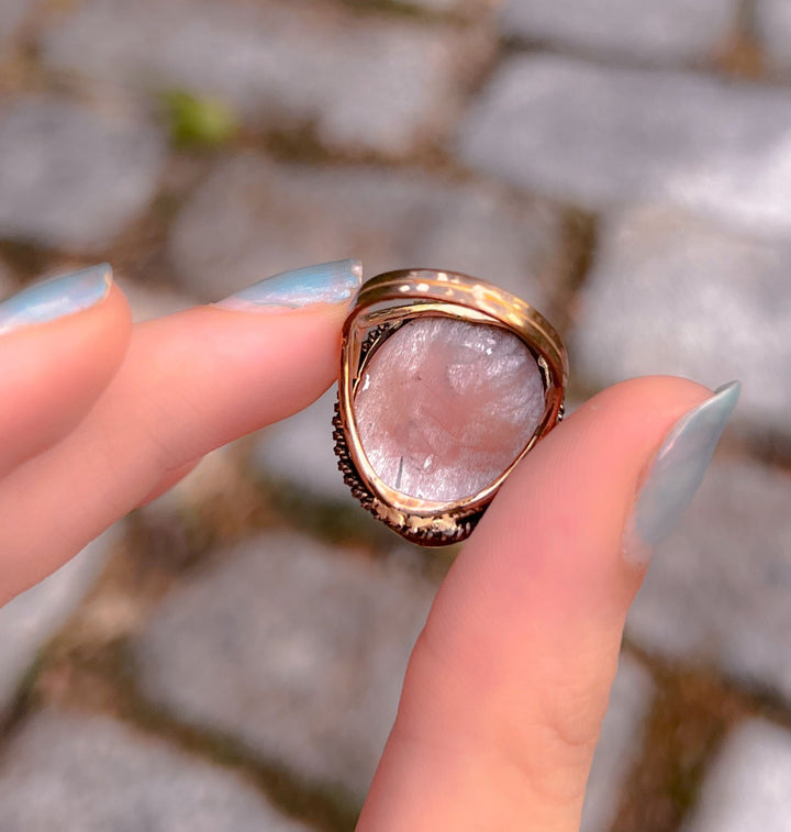 Extremely Rare 19th Century Cameo Ring of Charles X of France in 14k