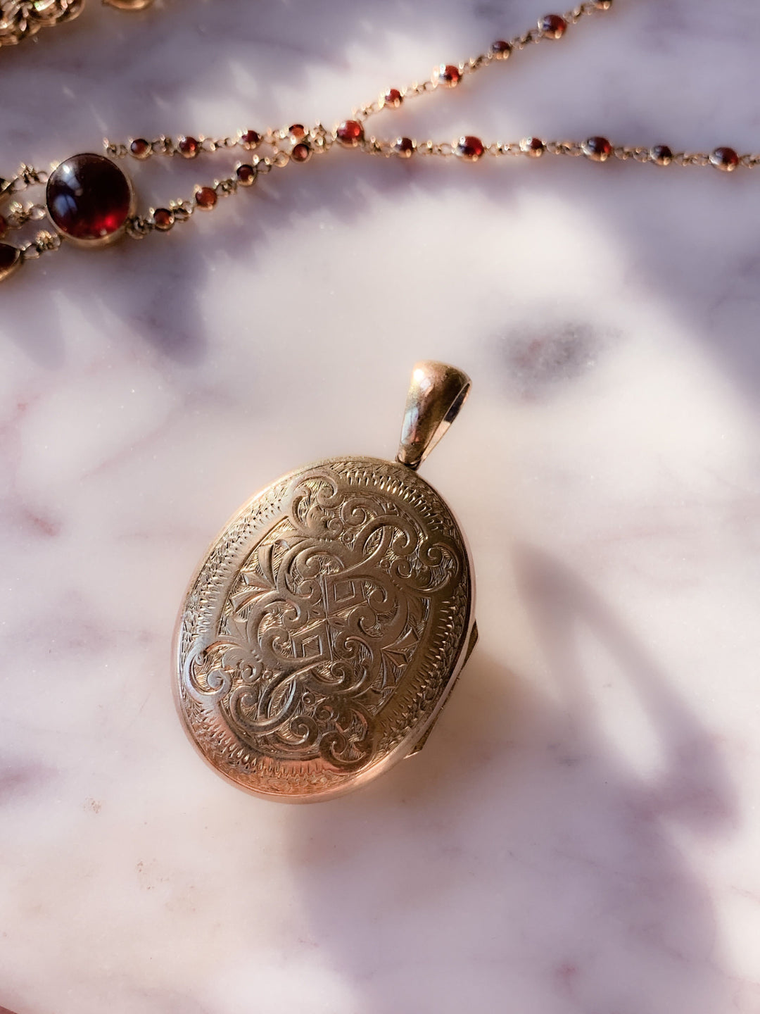 15k Delicious Victorian Locket with Etruscan Revival Details