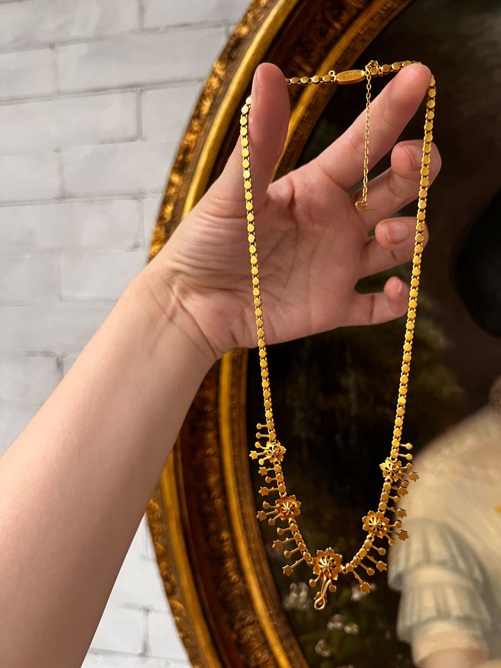 Stunning Archaeological Revival Pearl Fringe Necklace