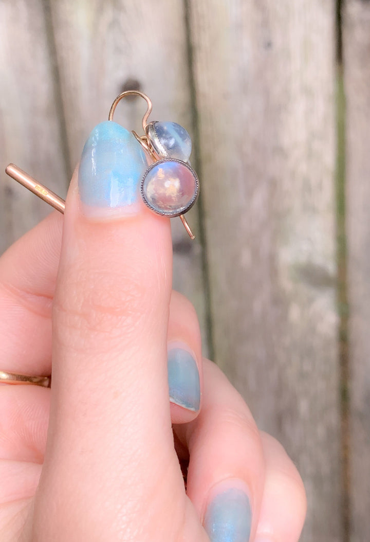 Moonstone Cabochon Earrings