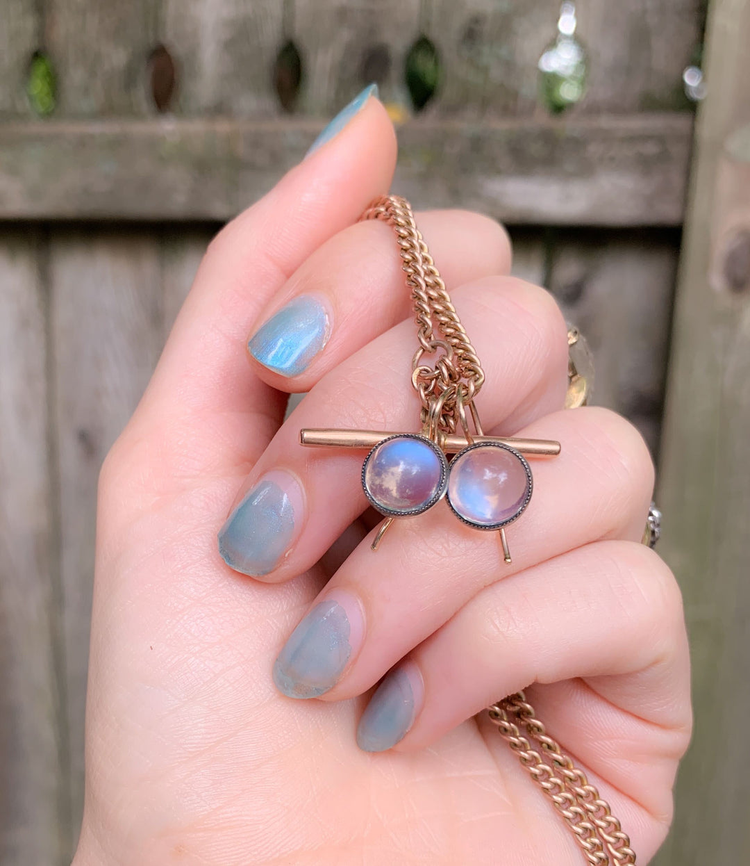 Moonstone Cabochon Earrings