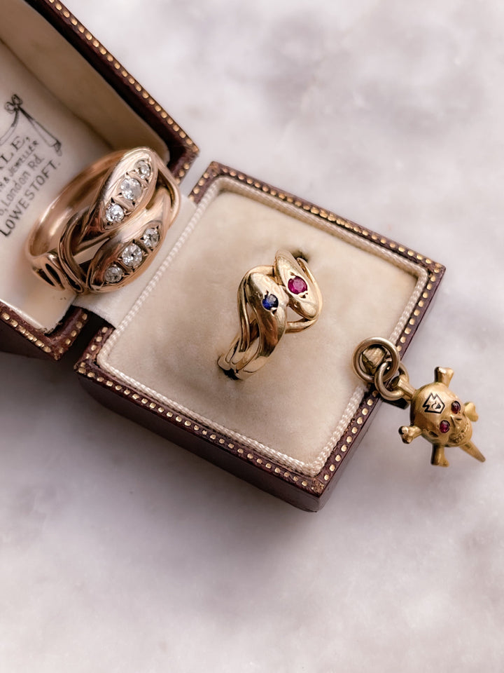 Stunning Victorian Double Snake Ring