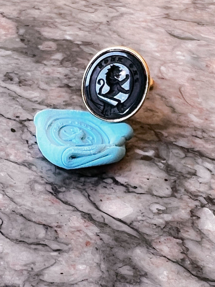 Superb Small Scale 18k Bloodstone Fob