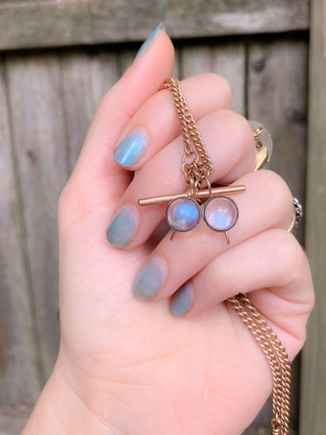 Moonstone Cabochon Earrings