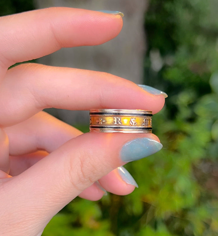 18k Memorial Ring Commemorating Thomas Atkinson, obt 1813