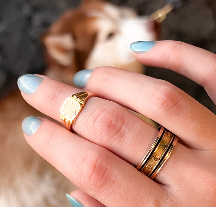 18k Memorial Ring Commemorating Thomas Atkinson, obt 1813