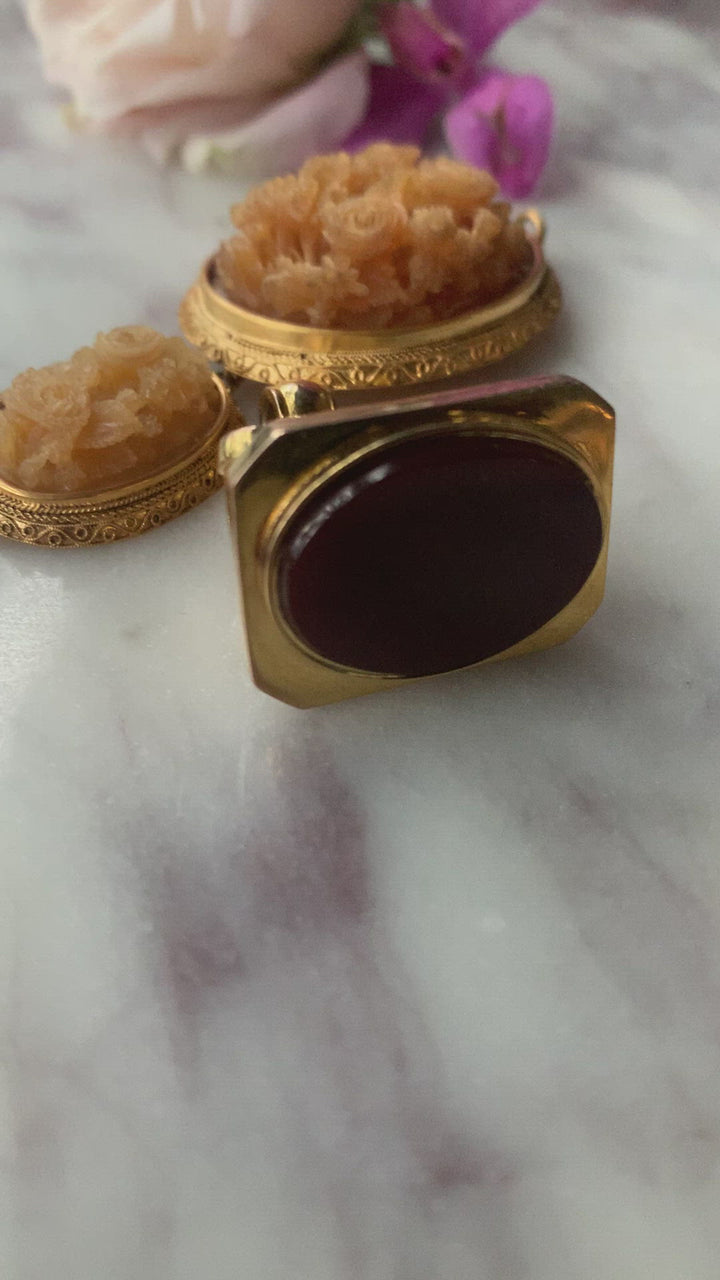 Superb 9ct Carnelian Fob Circa 1930
