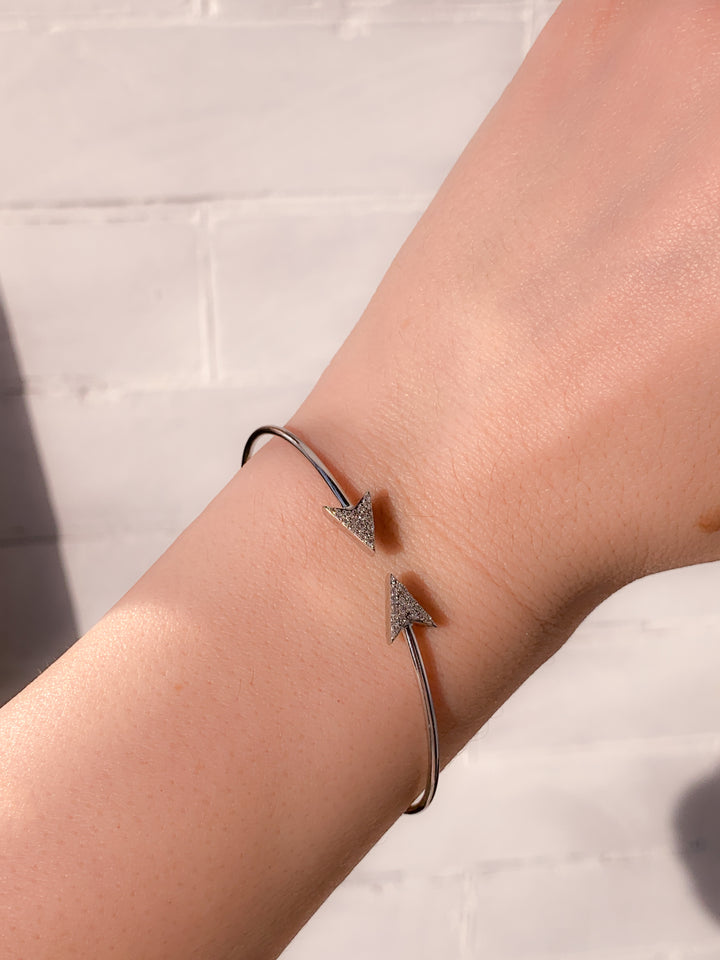 Sweet Double Diamond Arrow Bracelet