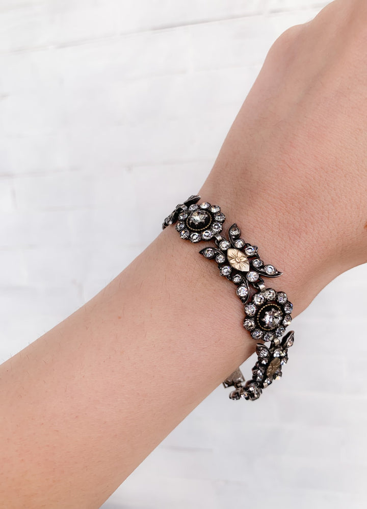 Incredible Early 19th C French Diamond Paste Station Bracelet