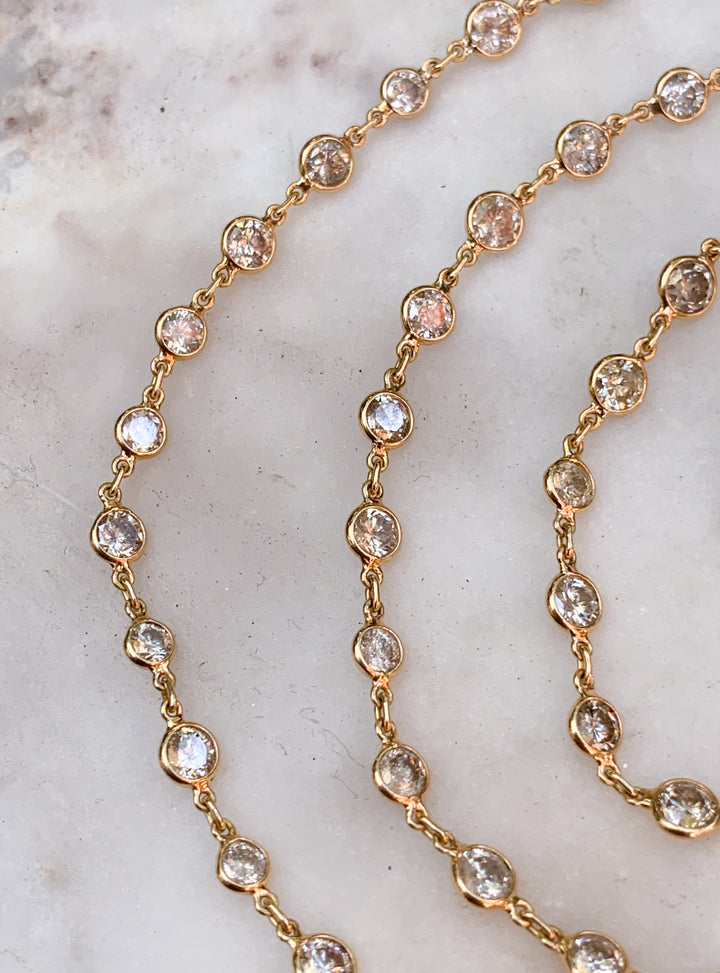 Superb 18k Diamonds by the Yard Rivière 8.21ctw