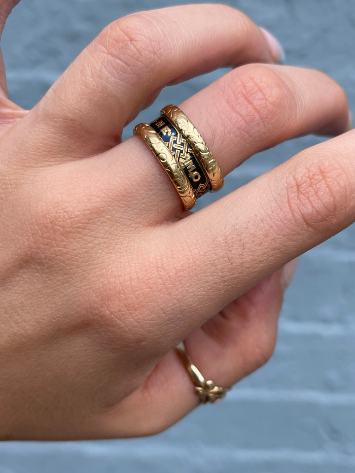 18k Memorial Band Honoring Richard Smith 1869