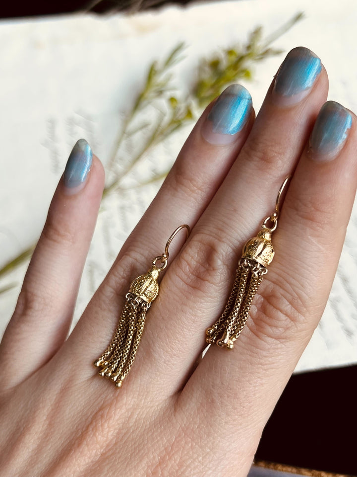 Victorian 14k Tassel Earrings