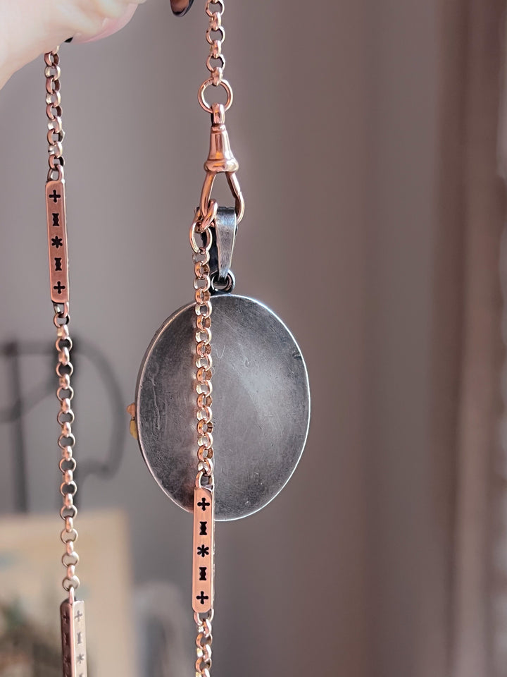 Exceptional French 19th Century Locket in Coin Silver
