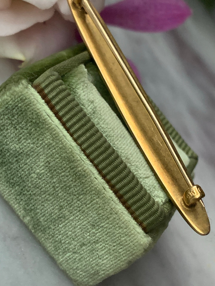 14k American Pansy Brooch