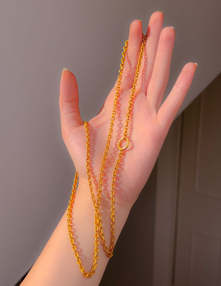 An Extraordinary Solid 22k 19th C Chain
