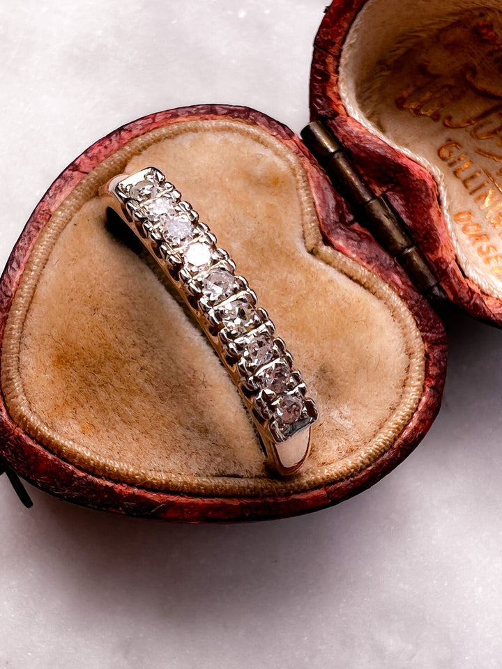 14k White and Yellow Gold Diamond Band
