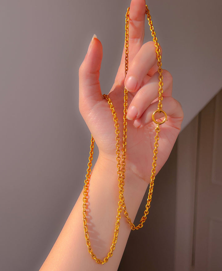 An Extraordinary Solid 22k 19th C Chain