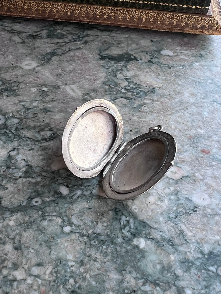 Superb Sterling and Gold Initial Locket