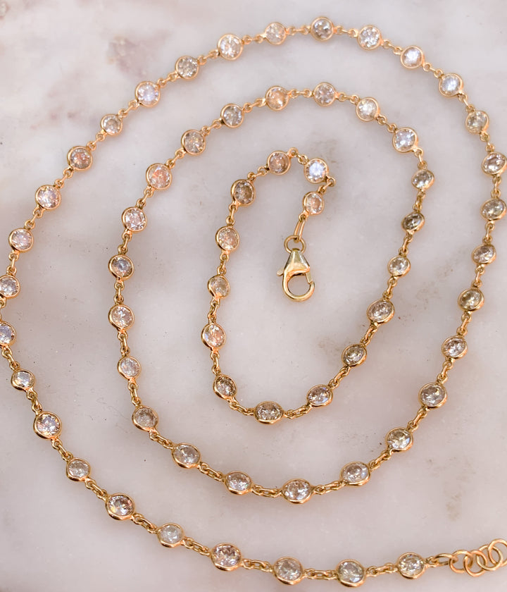 Superb 18k Diamonds by the Yard Rivière 8.21ctw