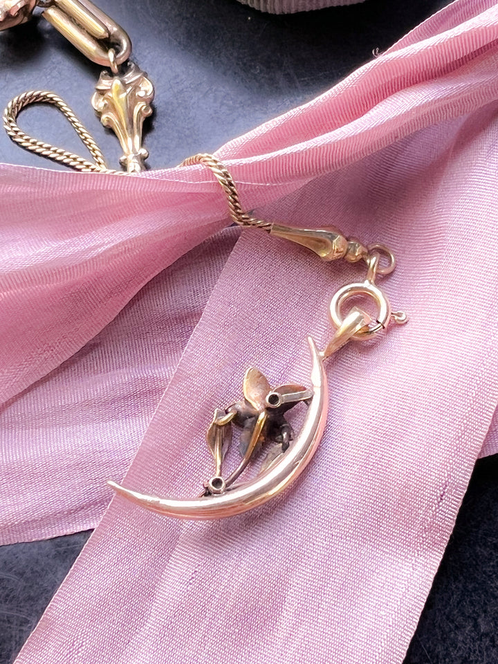 Glorious Victorian Crescent Pendant