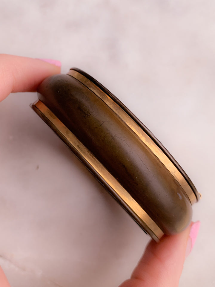 Special Vulcanite Victorian Cuff Circa 1860