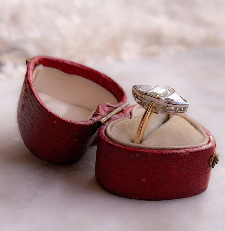 18ct & Platinum Marquise de Pompadour Ring 2.08ctw