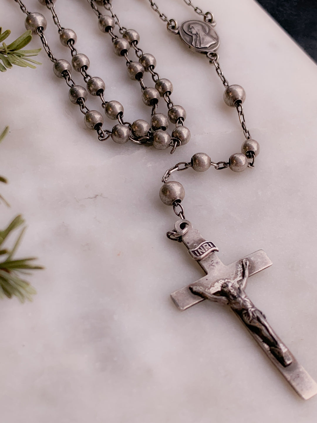 *For C*Sterling Silver Rosary Circa 1930