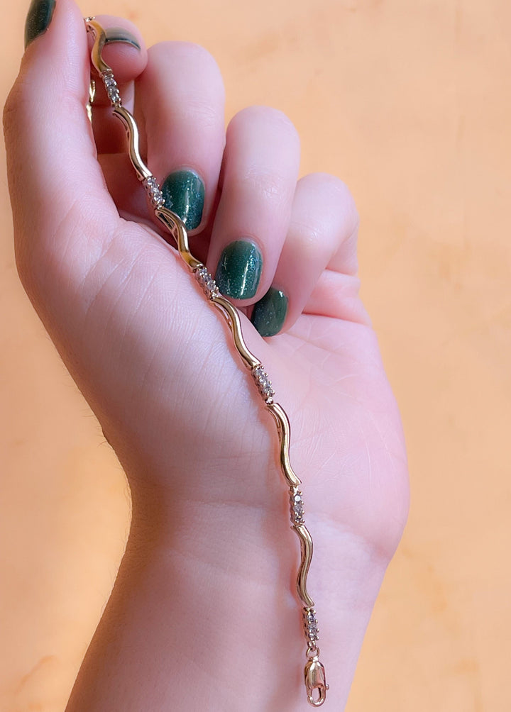 10k Diamond Tennis Bracelet