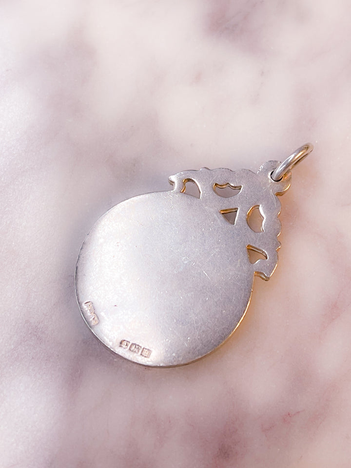 Edwardian Medallion in Sterling and 9ct