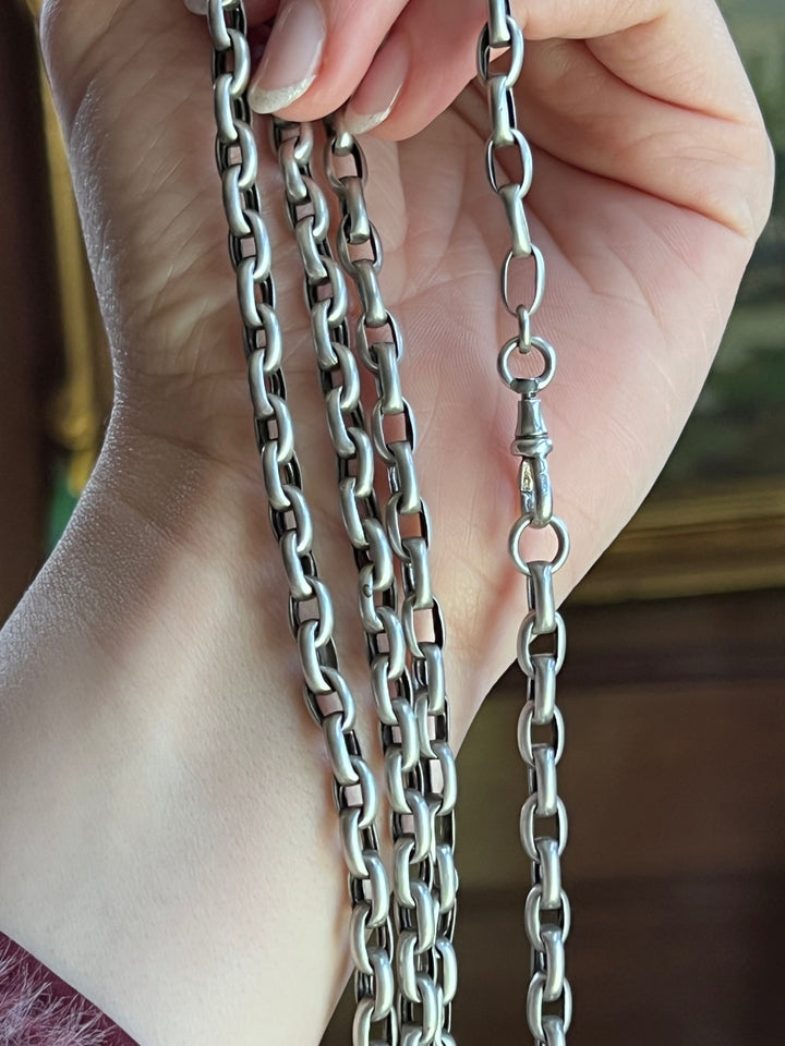 Sumptuous French Silver Butter Chain