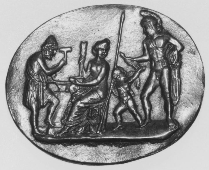 Rare Georgian Cameo of Mars + Venus at Vulcan’s Forgr