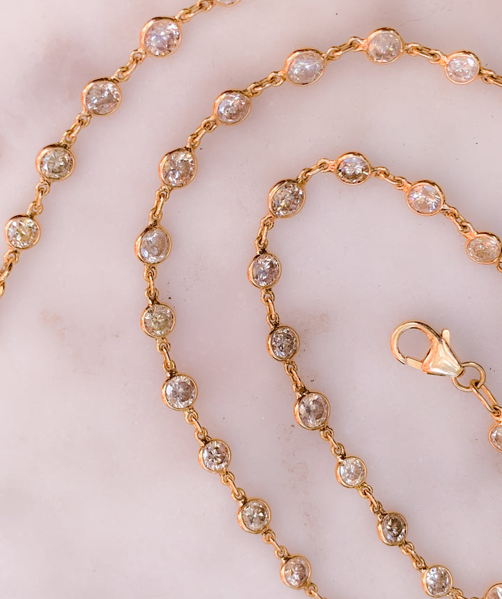 Superb 18k Diamonds by the Yard Rivière 8.21ctw