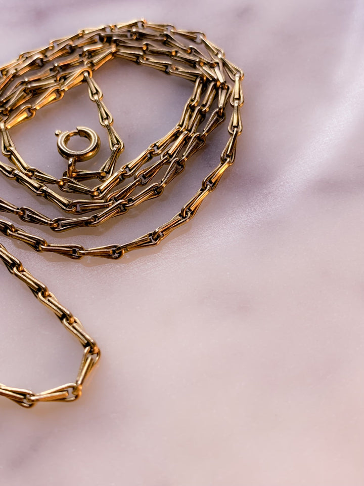 14k Ladder Chain Circa 1970s *Include Baci Chocolates*