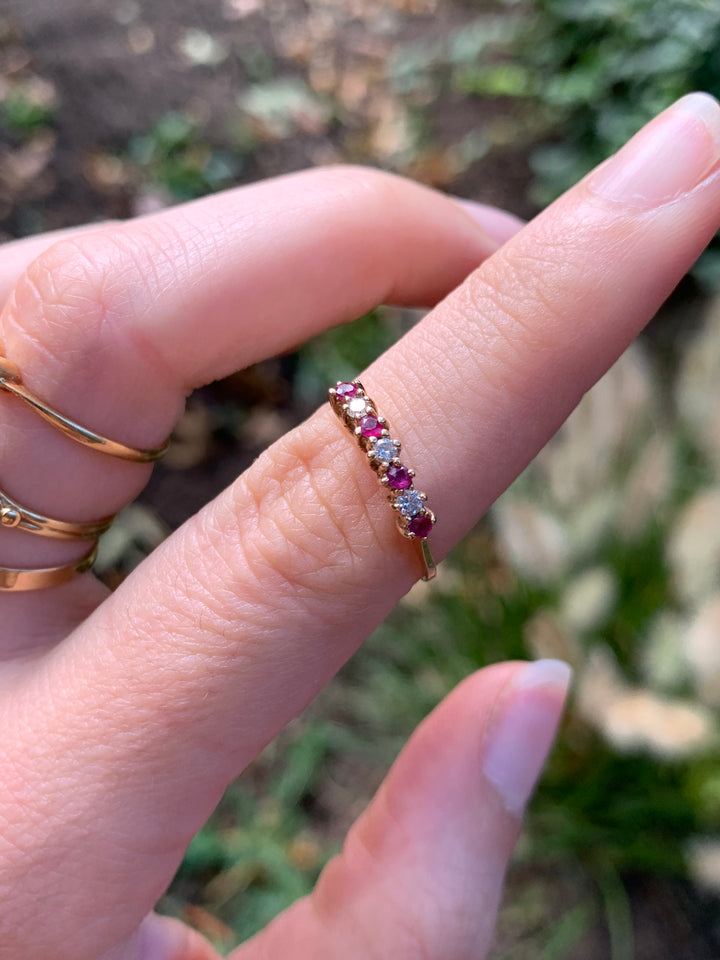 Ruby And Diamond Alternating Band Circa 1980