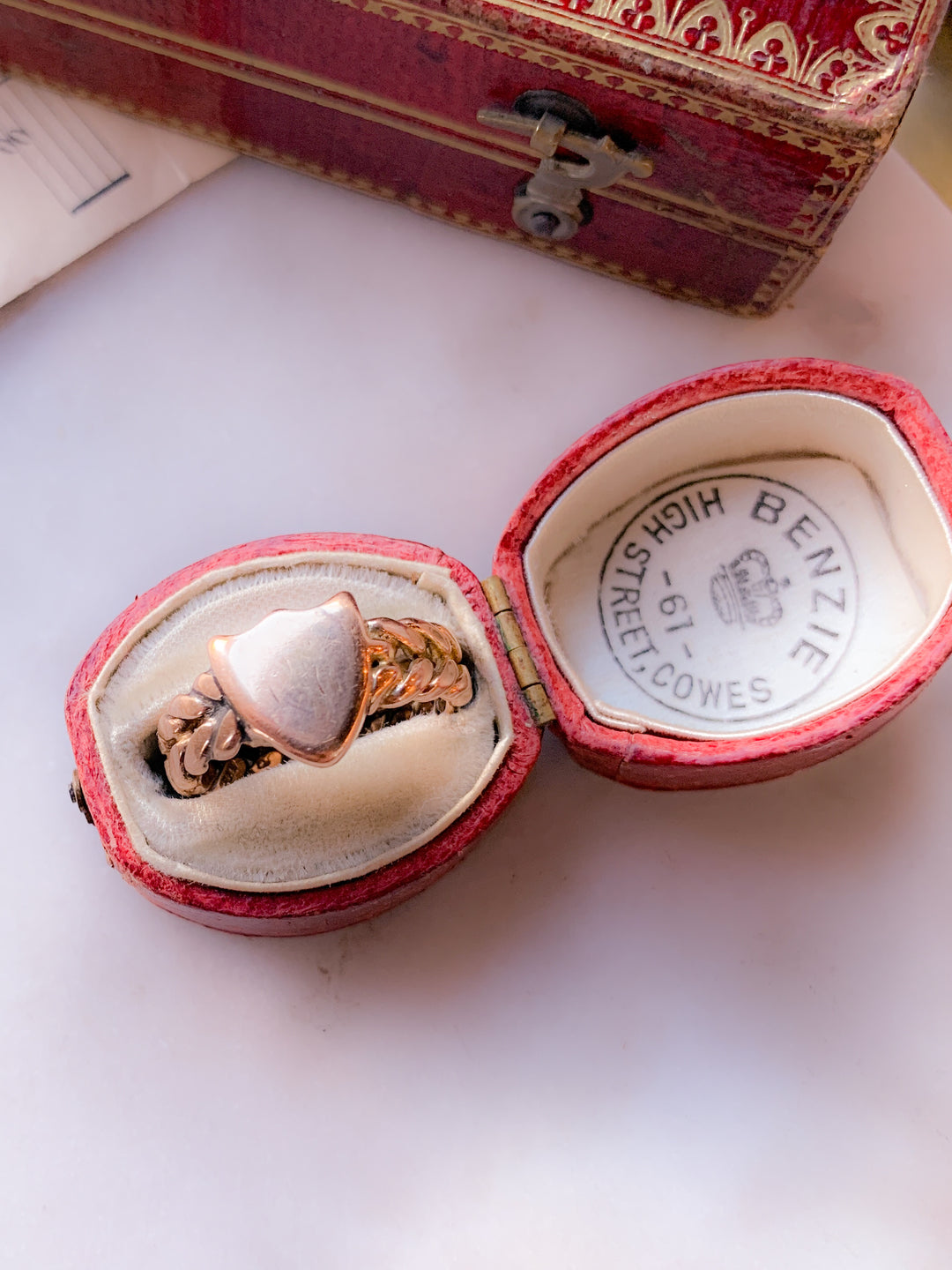 9k Braid and Shield Ring