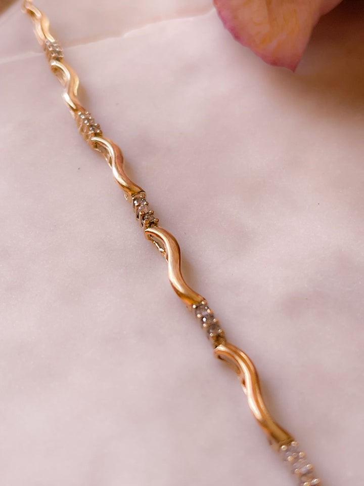 10k Diamond Tennis Bracelet