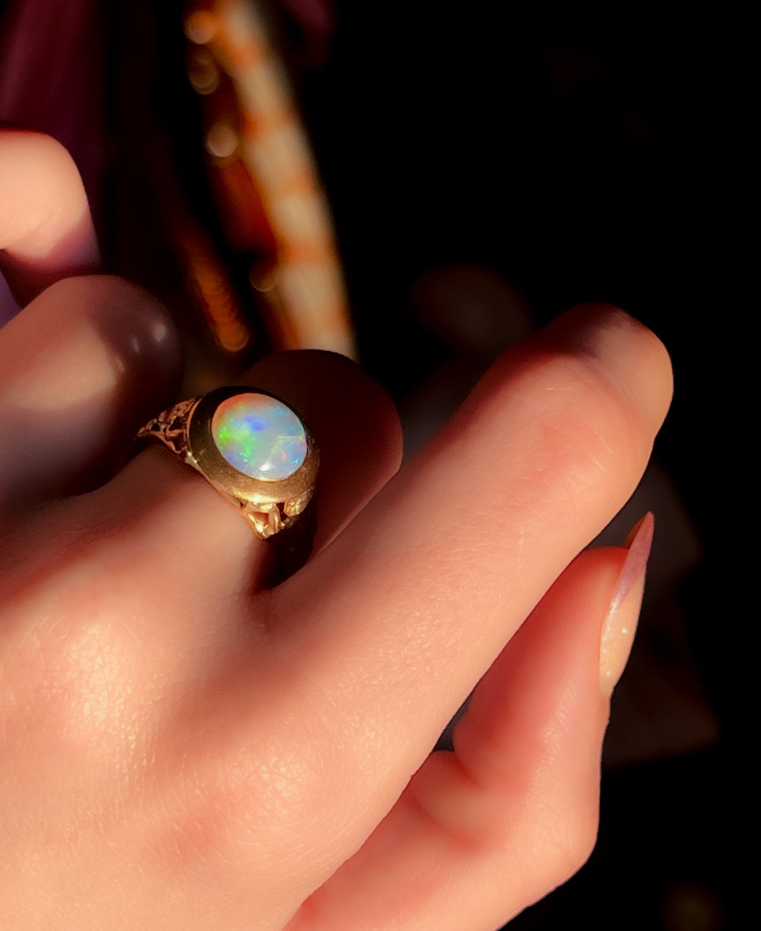 Exceptional Victorian Opal Conversion Ring