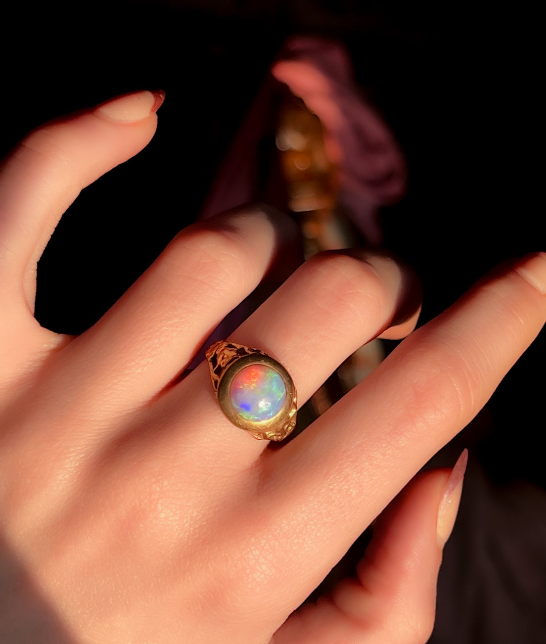 Exceptional Victorian Opal Conversion Ring