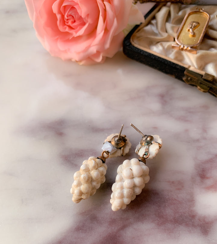 Parianware Earrings Circa 1840s *