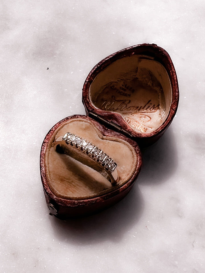 14k White and Yellow Gold Diamond Band