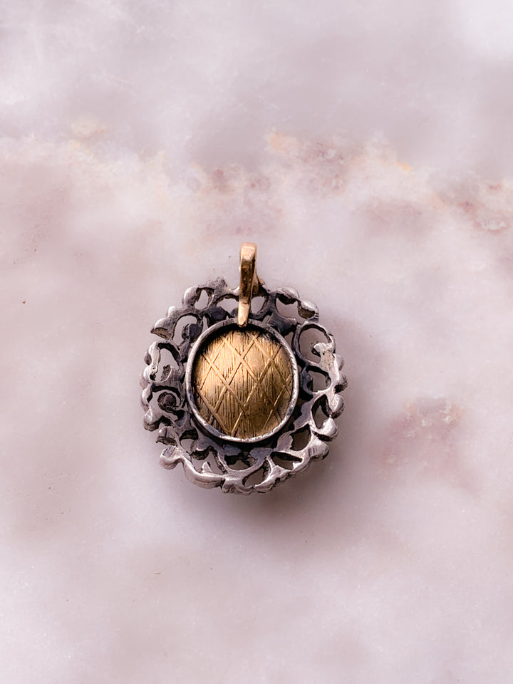 French 18th Century Portrait in 18k and Sterling