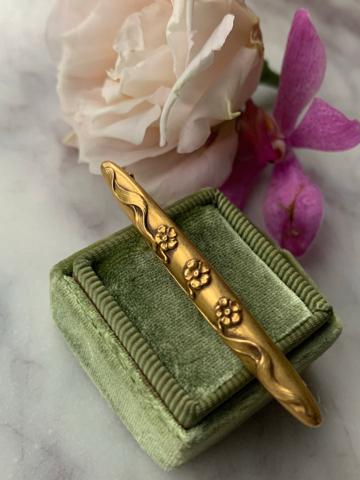 14k American Pansy Brooch